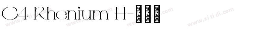 C4 Rhenium H字体转换